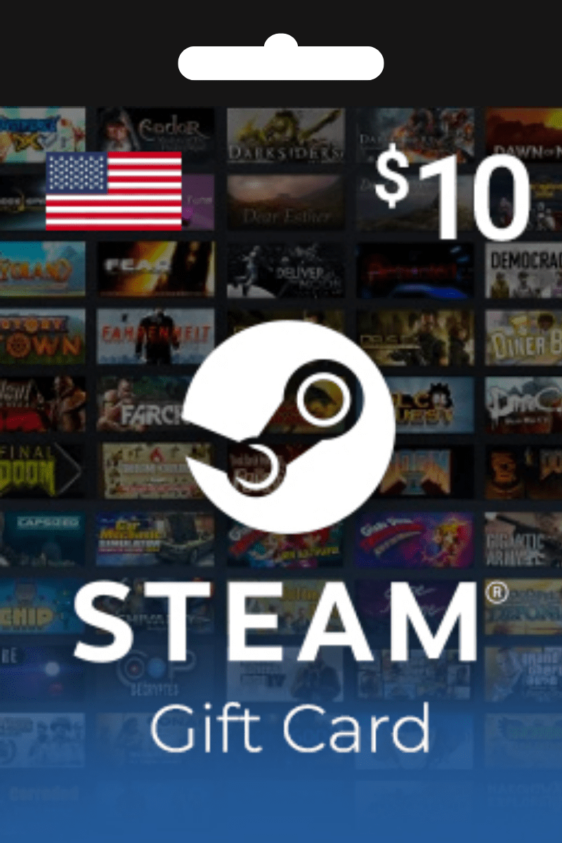 Steam Wallet Gift Card 10 USD Key - UNITED STATES image 0