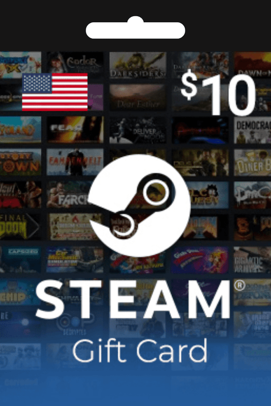 Steam Wallet Gift Card 10 USD Key - UNITED STATES image 0