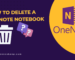 delete a OneNote notebook