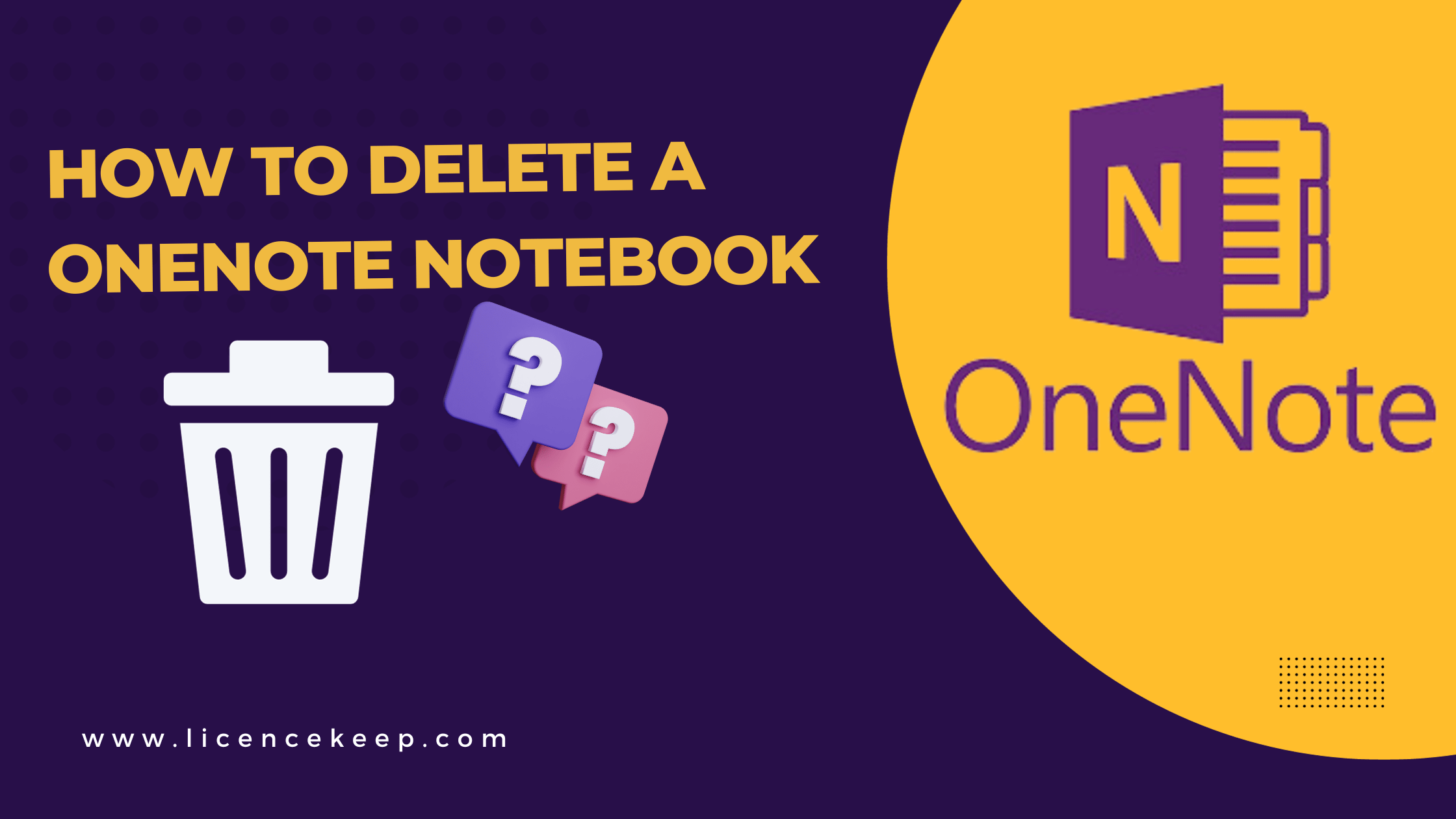 delete a OneNote notebook